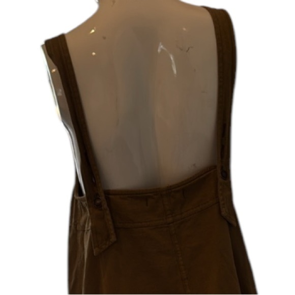 Free People Pocket Full of Sunshine Moss Cotton Denim Mini Dress Size Large S - Picture 14 of 14